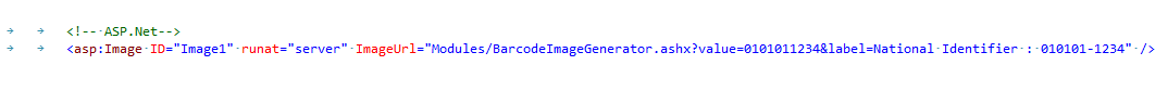 Bar Code ASPNet