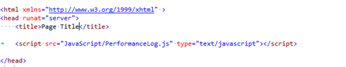 Performance Log Javascript Script Tag