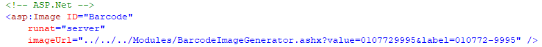 Bar Code ASPNet White