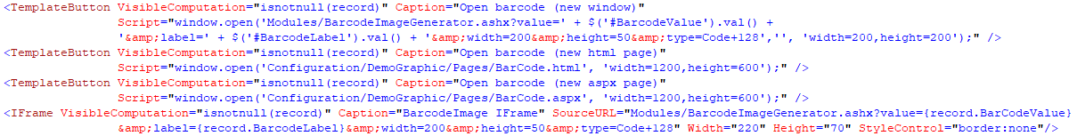 Bar Code Form White