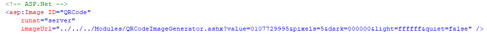QRCode ASPNet White